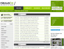 Tablet Screenshot of nieuws.be